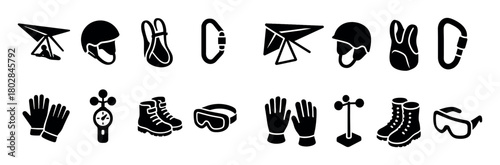 Hang Gliding Icons