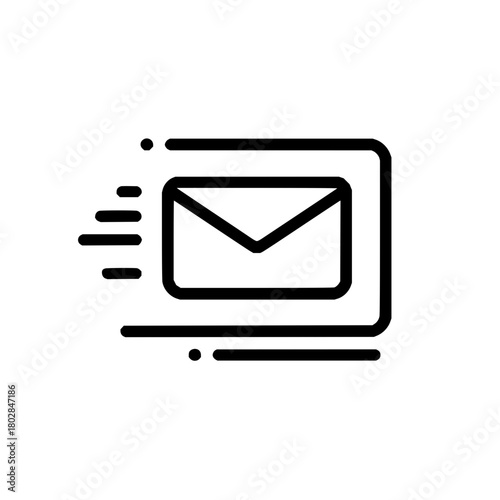 Email message send sending mail inbox letter communication contact us newsletter marketing notification 100