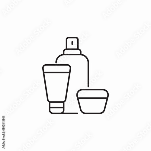 bathroom care stuff icon sign vector