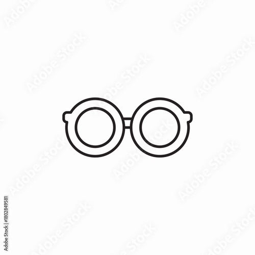 optic glasses icon sign vector