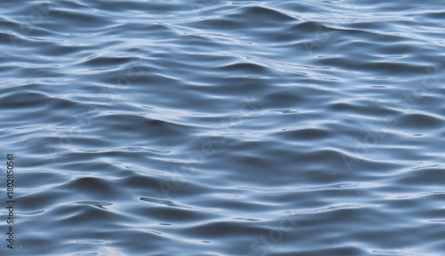 Soft waves on blue water surface, natural background
