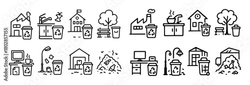 Waste Sorting Doodles