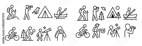 Eco Tourism Icon Set