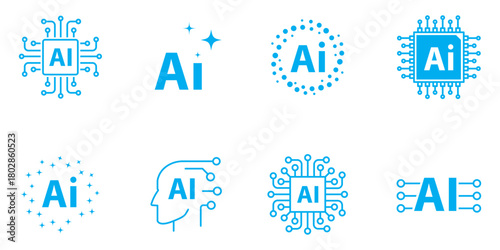 Ai ethics line editable icons set. Containing fairness, transparency, guidelines, artificial intelligence, ethical dilemma, explainable AI, and more. editable stroke. vector illustration 