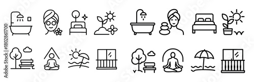 Self-Care Icon Set