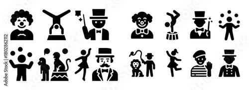 Circus Performers Icons