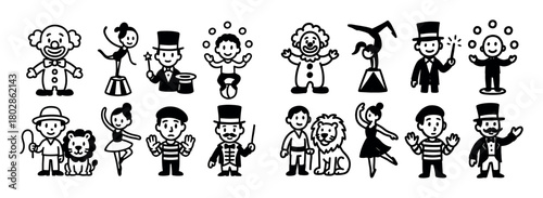 Circus Performer Icons