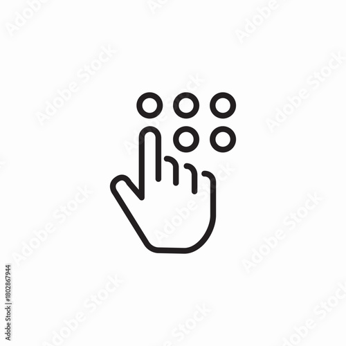 pin protection icon sign vector