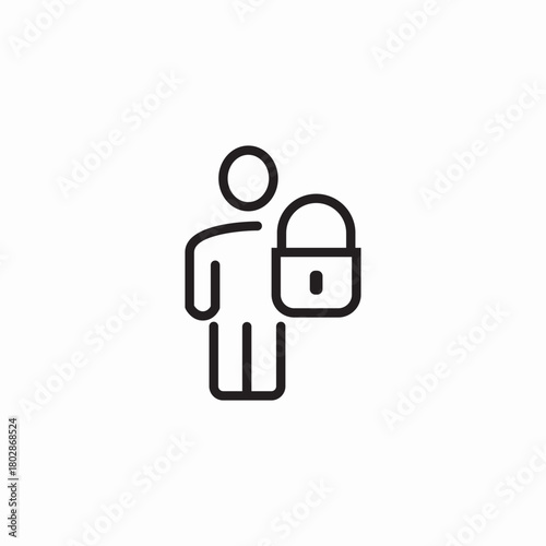 user password icon sign vector