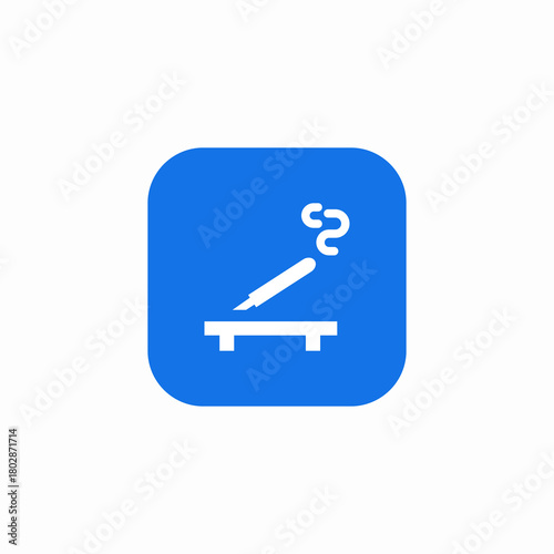 incense fumes icon sign vector