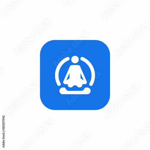 mind connection relaxation icon sign vector