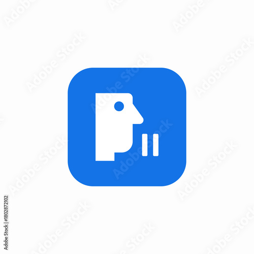 nasal scent inhale icon sign vector