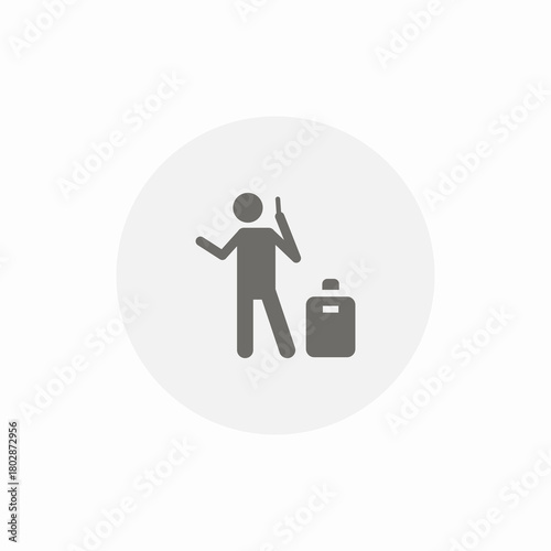 travel call icon sign vector
