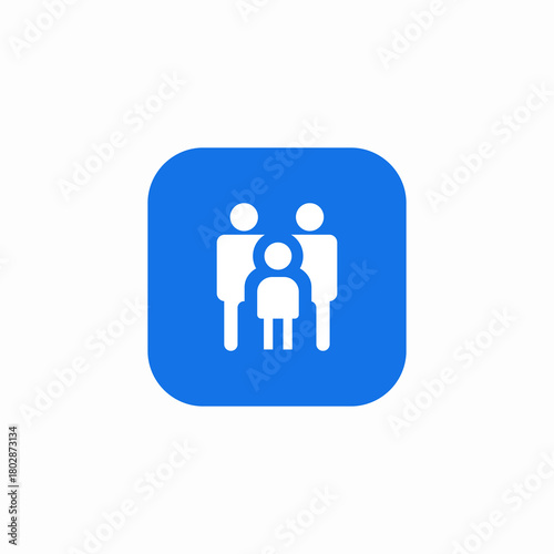 wellness family icon sign vector