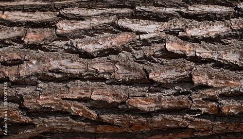 Seamless Pattern Of Tree Bark Texture Brown Gray Nature Background Autumn