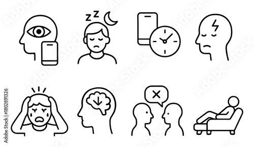 Minimalist Gadget Consequences Icons