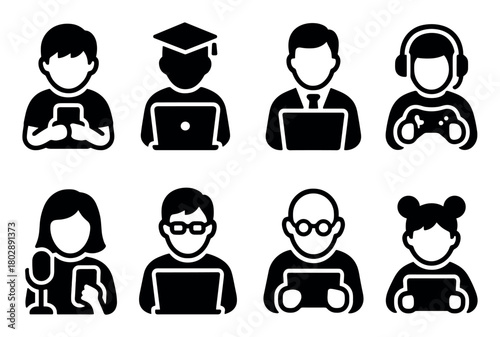 Iconic Gadget Users Grid