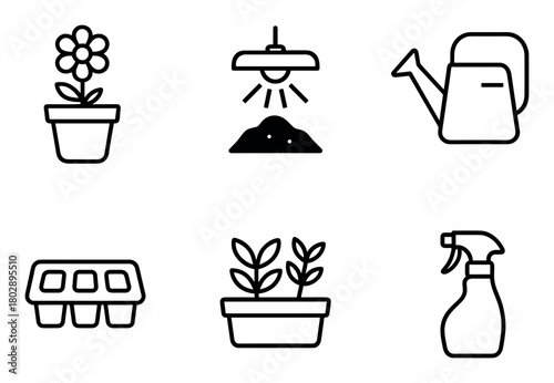 Indoor Gardening Icons
