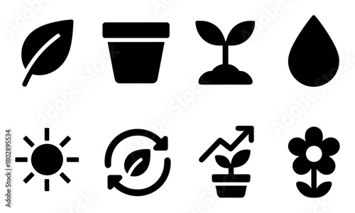 Indoor Gardening Icons