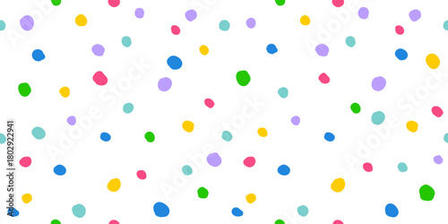 Vector vintage seamless pattern for Christmas with colorful snowflakes. Retro funny pattern for holidays with snow.