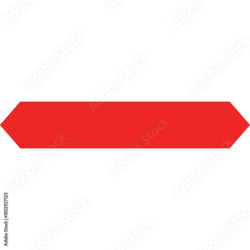 Free Download Bright Red Horizontal Arrow Shape With Pointed Ends On A Transparent Background Graphic Design Element For Direction Or Emphasis - GFXLoad