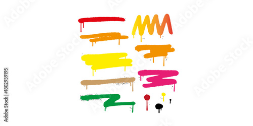 Line brush marker, pen, pencil stroke vector. Line brush marker scribble sketch underline. Hand drawn doodle pencil scratch mark. Scrawl texture underline effect. Vector illustration.