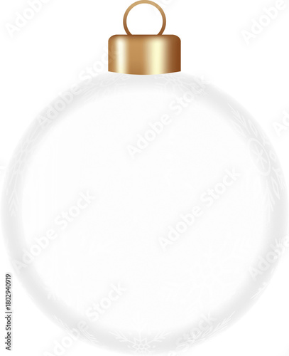 christmas glass hanging ball snowflake