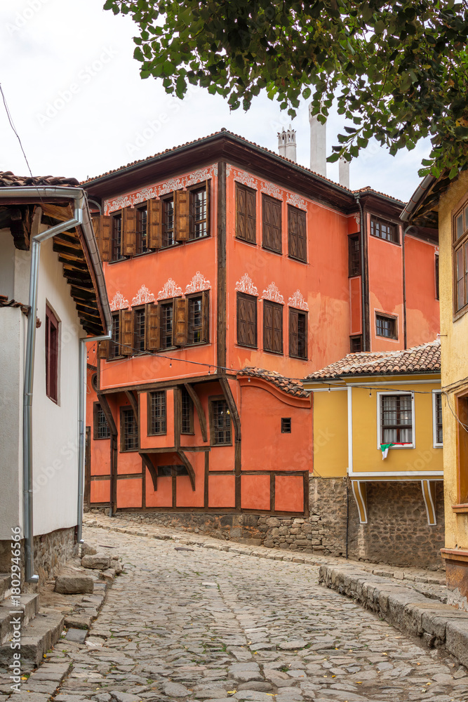 Obraz premium The old town of city of Plovdiv, Bulgaria