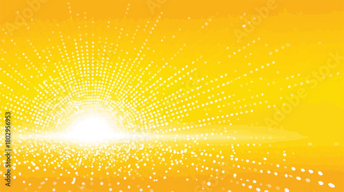 밝게 빛나는 황금빛 광선이 추상적인 배경을 가득 채우며 희망과 에너지를 표현하는 미래 지향적인 벡터 그래픽 디자인입니다.