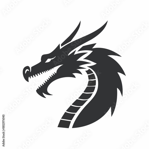 和風ドラゴン紋様イラスト
