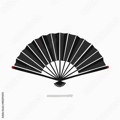 伝統的な和扇子のイラスト
