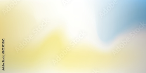 A serene abstract background featuring a soft, blurred gradient of pastel yellow, white, and blue.