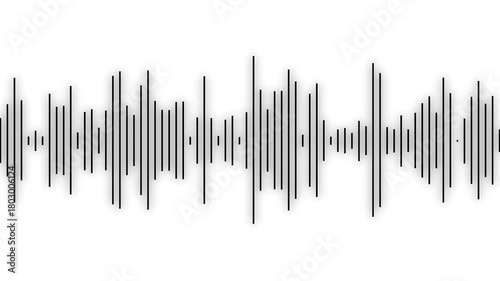 audio waveform spectrum animation. Alpha channel, spectrum audio animation, Wave form Audio isolate, background with alpha channel. Audio . 4k video