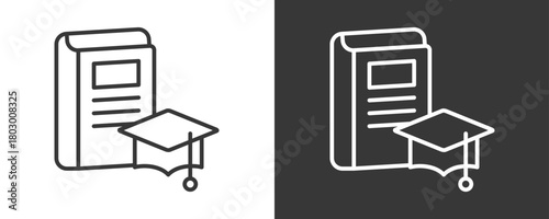 Thesis Icon Set Vector Collection Isolated In Black And White