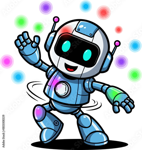 whimsical ai grooves brightly, a beacon of digital delight and charm