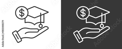 Grant Icon Set Vector Collection Isolated In Black And White