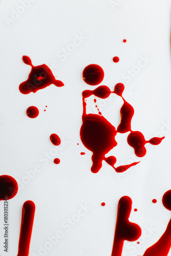 laboratory blood smear details.Blood Dripping and Splattering