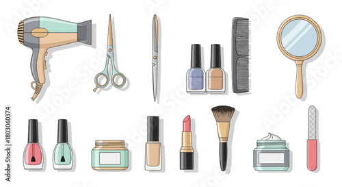 Beauty and Hairdressing Tools Collection: Stylish Salon Essentials