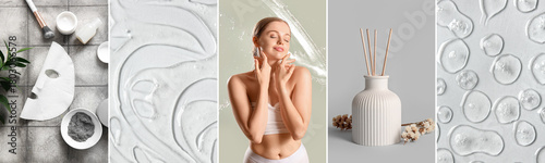 Spa collage of young woman ...