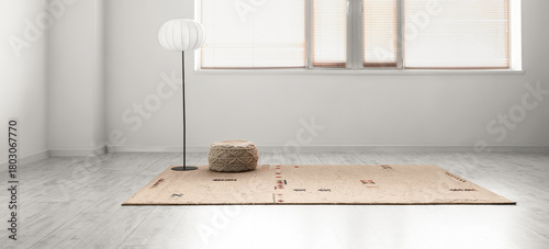 Interior of empty room with...