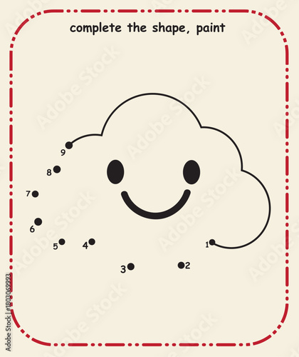 Simple Line Tracing Sheet for Kids  Prewriting and Fine Motor Practice, Complete the line