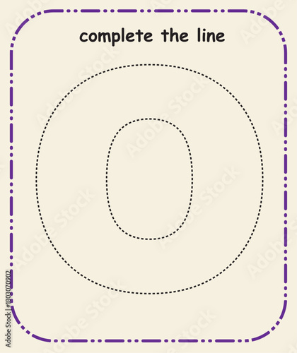 Simple Line Tracing Sheet for Kids – Prewriting and Fine Motor Practice, Complete the line