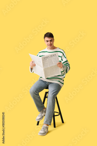 Handsome young man in styli...