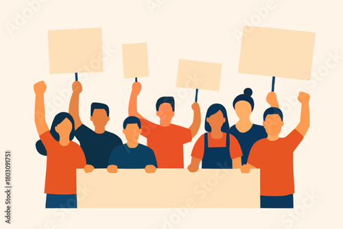 Protest for Human Rights Vector