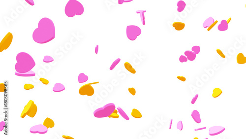 3D Heart PNG for Love & Valentine’s Day. Shiny Romantic Heart Background Transparent. Glowing Love Heart Valentine PNG Graphic