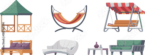 vector illustration of a set of kitchen utensils