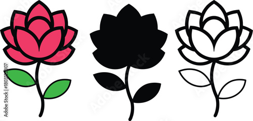 Fresh flower blossom icon
