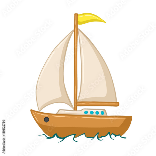 wooden sailing ship