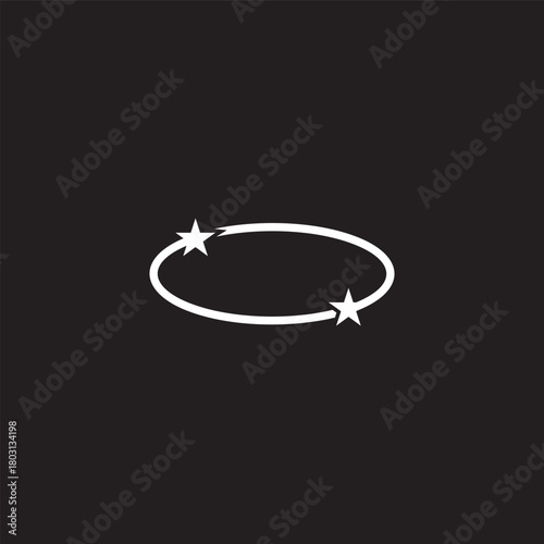 round star simple motion silhouette rotation symbol vector