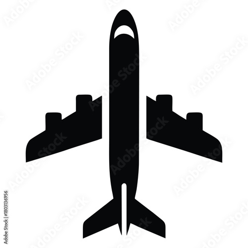 Airplane soars with modern design for travel adventures and global transportation